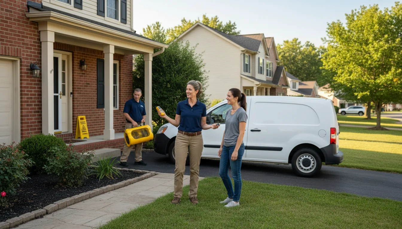 Residential water damage restoration in Cheat Lake, WV